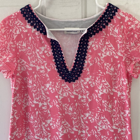 Vineyard Vines Starfish and Coral Print Dress Size 00 - Picture 6 of 10